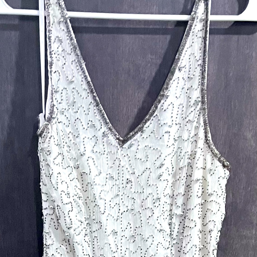 Lawrence Kazar formal / prom dress juniors medium beaded fitted